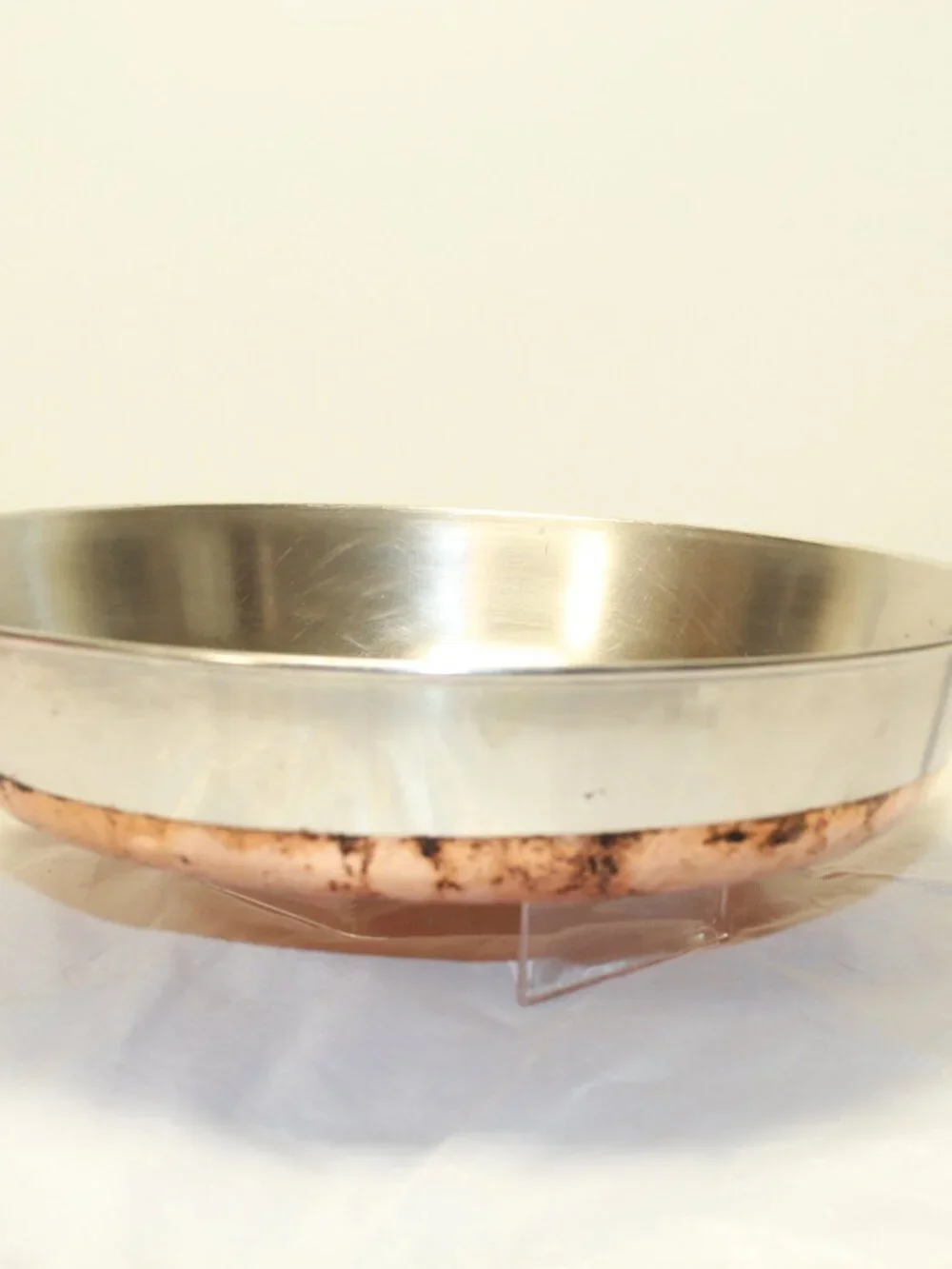 Revere Ware 1801 Copper Bottom 12 In Fry Pan - NO LID - Process Patent 2363973